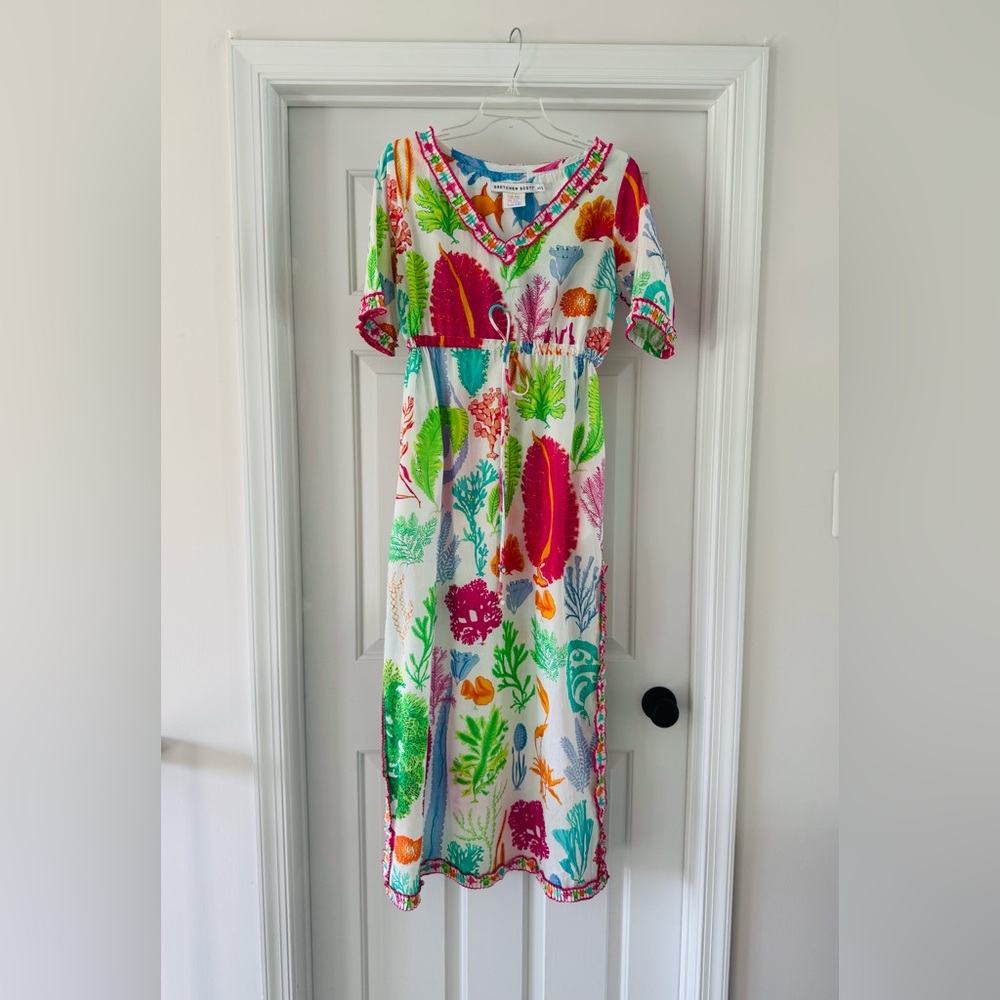 Gretchen Scott Designs Multicolor Botanical Swim Coverup